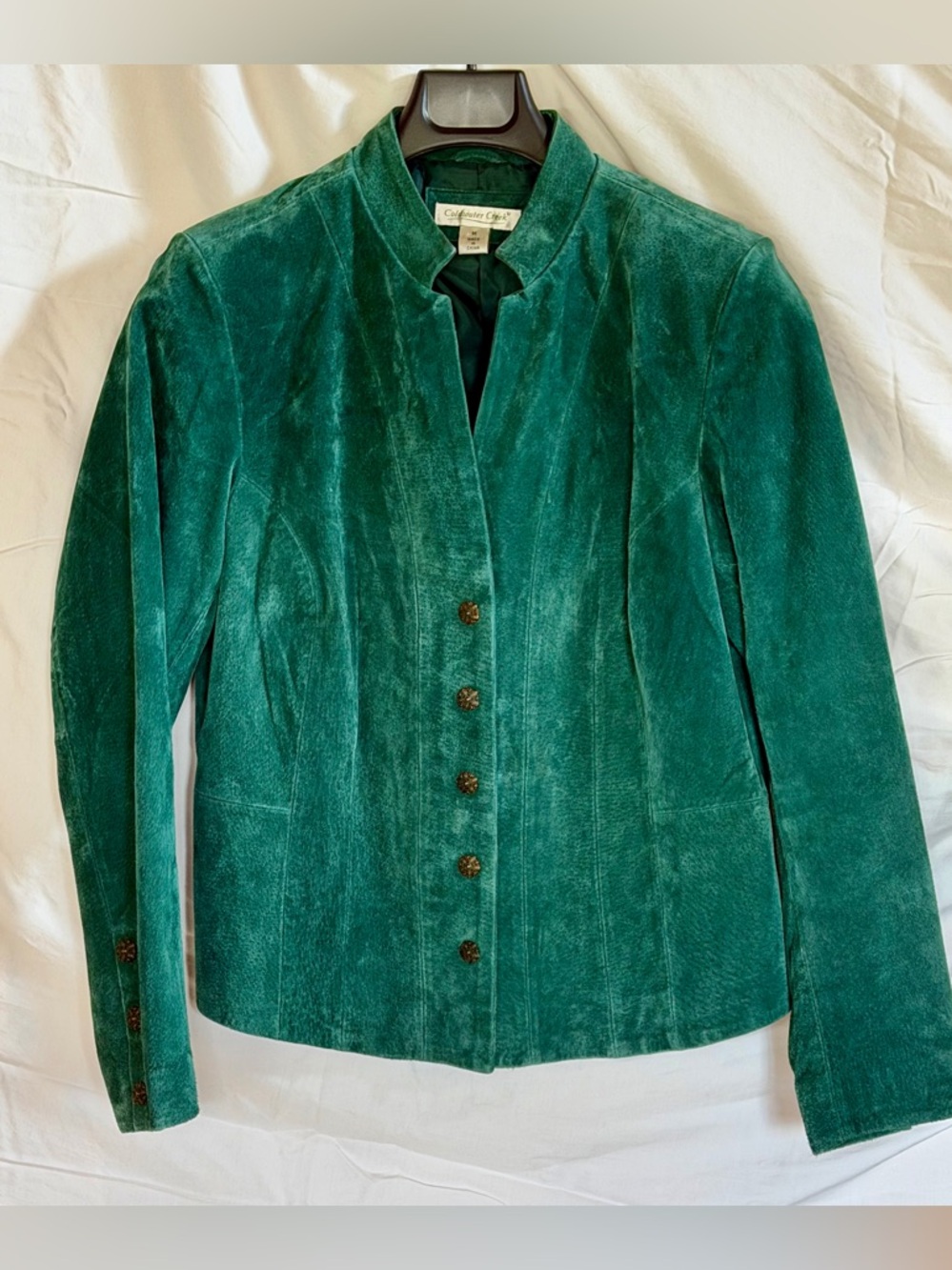 Green Suede Vintage Western Jacket